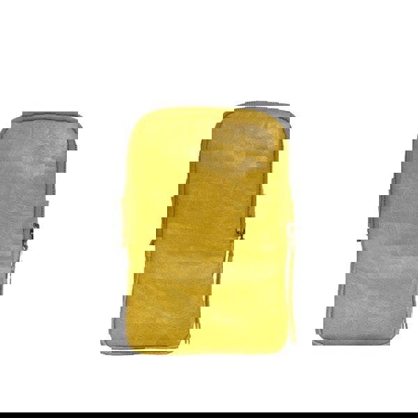 Assots London 'SARAH' Yellow Vintage Natural Grain Leather Mini Crossbody Bag