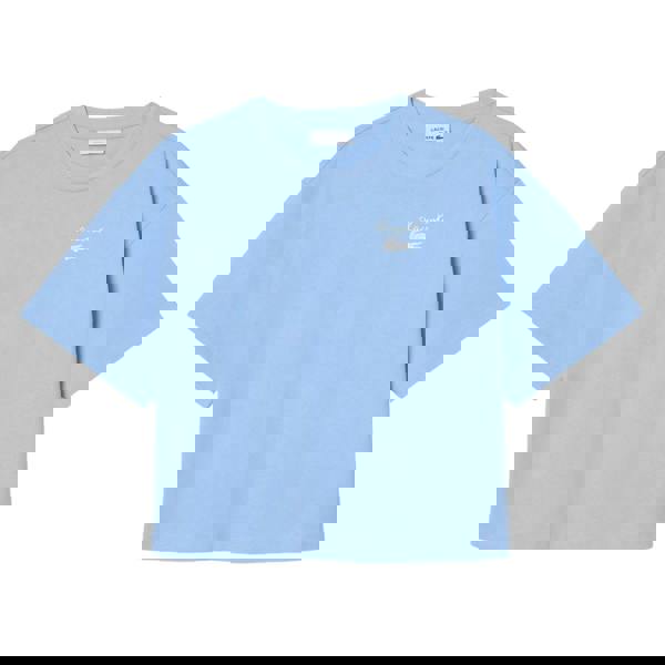 Lacoste Womens/Ladies Logo Cotton T-Shirt - Light Blue - 