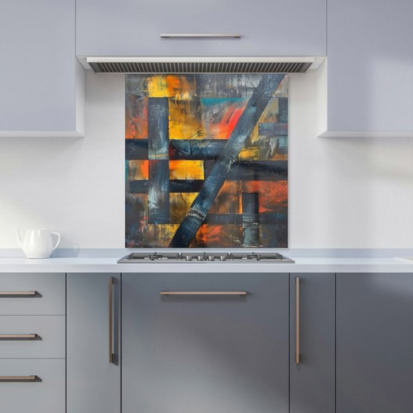 Warren Reed - Designer Geometric Interplay: Abstract Patterns Kitchen Splashback