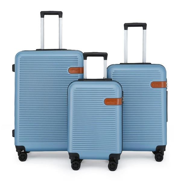 Infinity Luggage Hard Shell Classic Dual 4 Wheel Luggage Suitcase Set