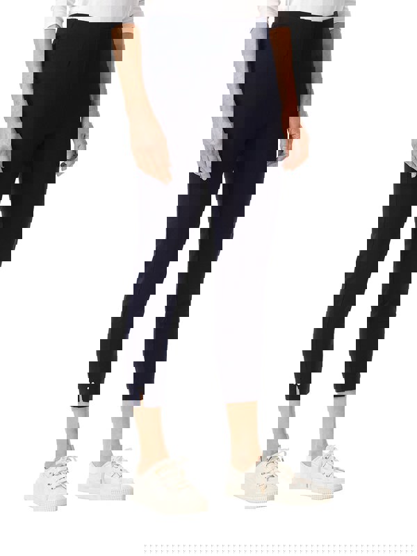 PennyPlain Cropped Bengaline Trousers Short - French Navy