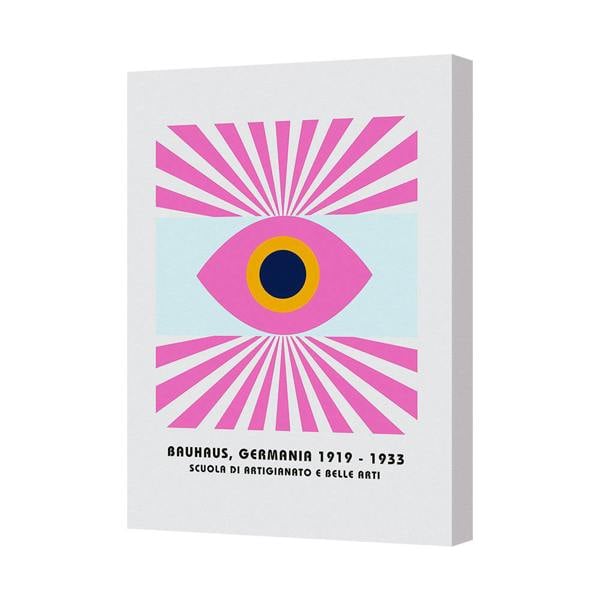 Benjamin Tate Design Bauhaus Era Eye Motif Poster Art Print On Canvas Wall Art