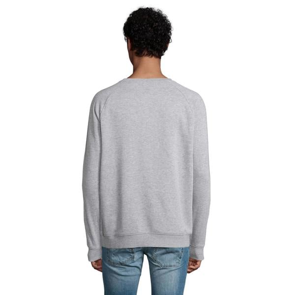 SOLS Unisex Adult Space Organic Raglan Sweatshirt - Grey Marl