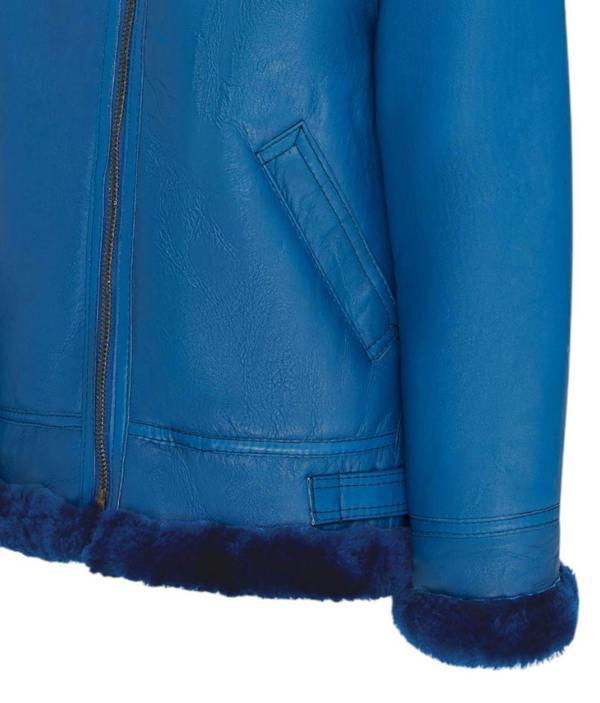 Infinity Leather Mens B3 Bomber RAF Aviator Sheepskin Jacket -Wyndham