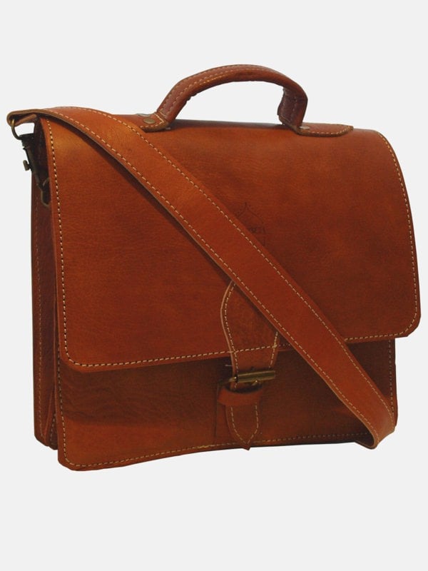 Berber Leather The Casablanca Mini Satchel in Light Brown