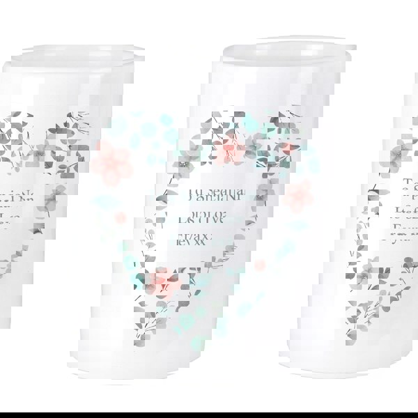 Personalised Memento Company Personalised Floral Heart Ceramic Storage Pot