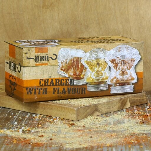 Kimm and Miller Bull's Head Barbecue Steak Rub Trio Gift Set