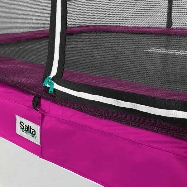 7ft x 5ft Pink Rectangular Comfort Edition Trampoline with Enclosure (5091P) 