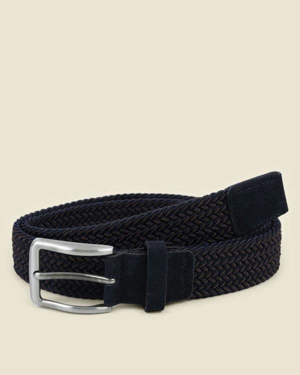 Larsson & Co Ejder - Braided Multi-Coloured Elastic Woven Stretch Belt