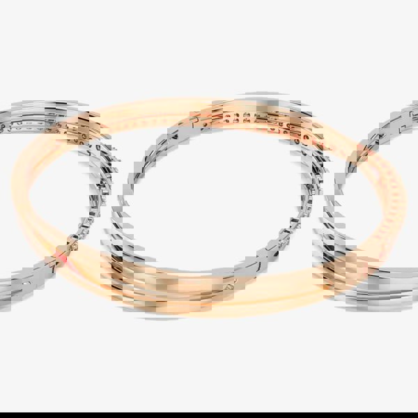 Swarovski Twist Rose Gold Tone Plated Crystal Bangle 5620552