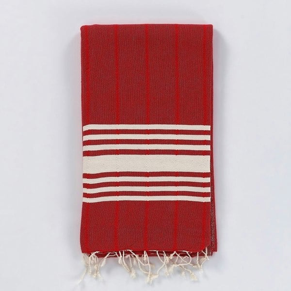 Hand-loomed cotton hammam towel