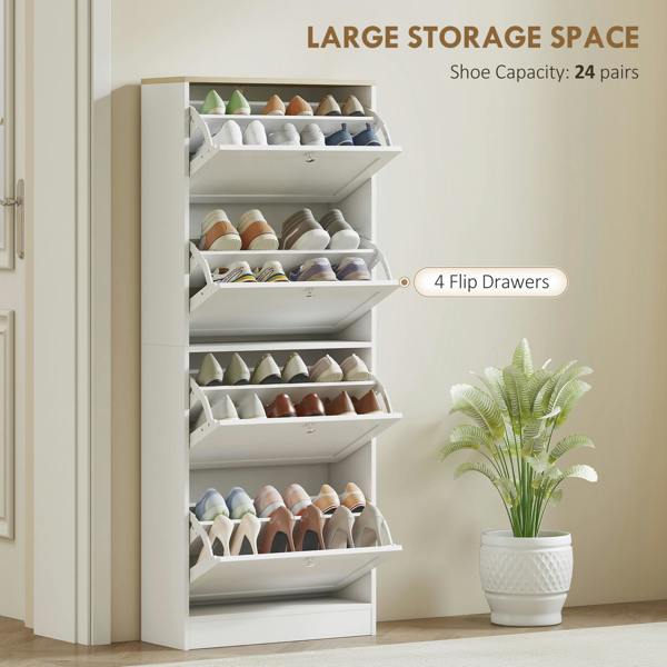 Flip-down Shoe Cabinet