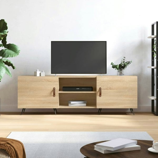Berkfield TV Cabinet Sonoma Oak 150x30x50 cm Engineered Wood