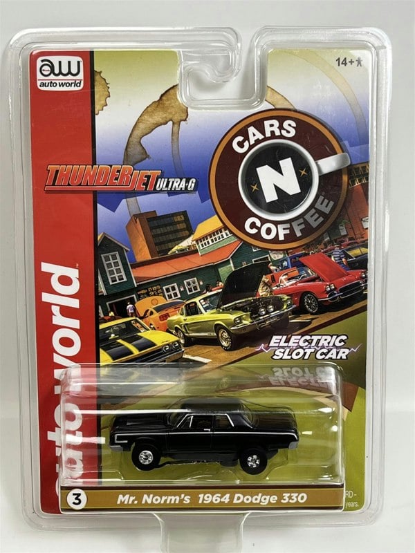 Auto World Slot Cars 1964 Dodge 330 Mr Norm's Thunderjet Ultra G HO Slot Car SC379-3