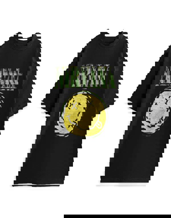 Nirvana Mens Black Classic Logo Short Sleeve Short Leg Pyjama Set