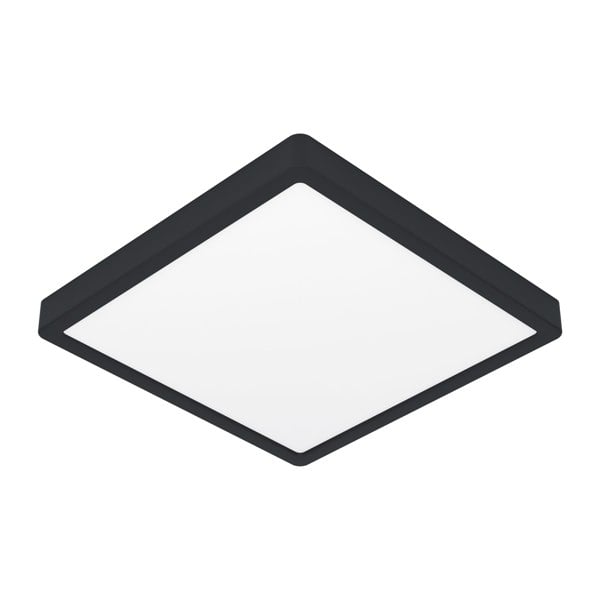 EGLO Fueva 6 Modern Ultra-Slim LED Black Square Ceiling Light WBS