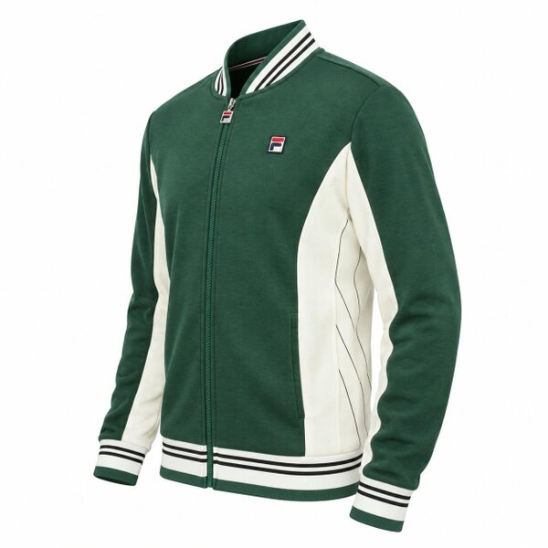 Fila Settanta Baseball Track Top Jacket Pine Needle/Gardenia/Black
