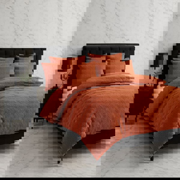 Snug City Teddy Bear Fleece Duvet Cover & Pillow Case Set