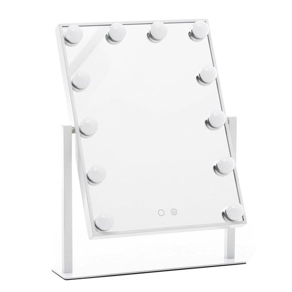 Adjustable Large Rectangular Lighted Makeup Mirror Living and Home