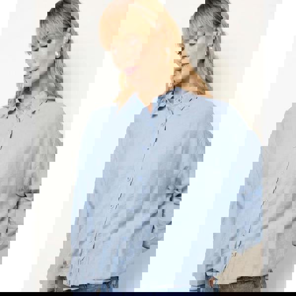 Blue Vanilla Relaxed Button-Up Shirt