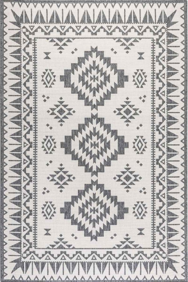 Dynamic Indoor & Outdoor Reversible Grey Rug
