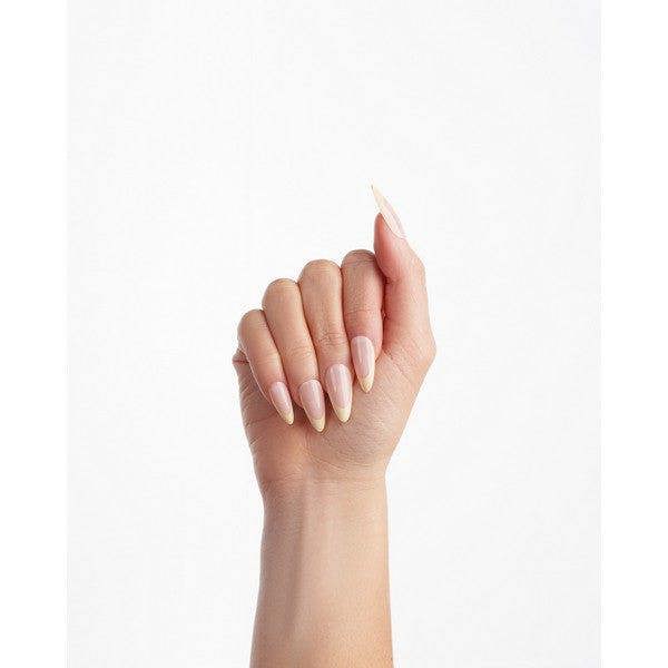 Nail HQ Almond Lemon French Nails (24 Pieces)