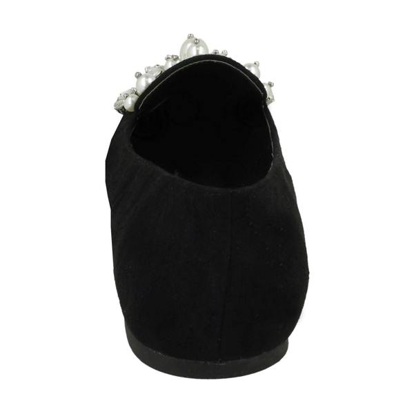 Spot On Ladies Spot On Flat Slipper Cut Ballerinas