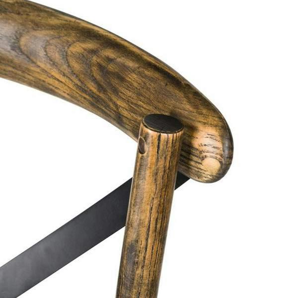 Hill Interiors Cross Oak Dining Chair - Brown - 