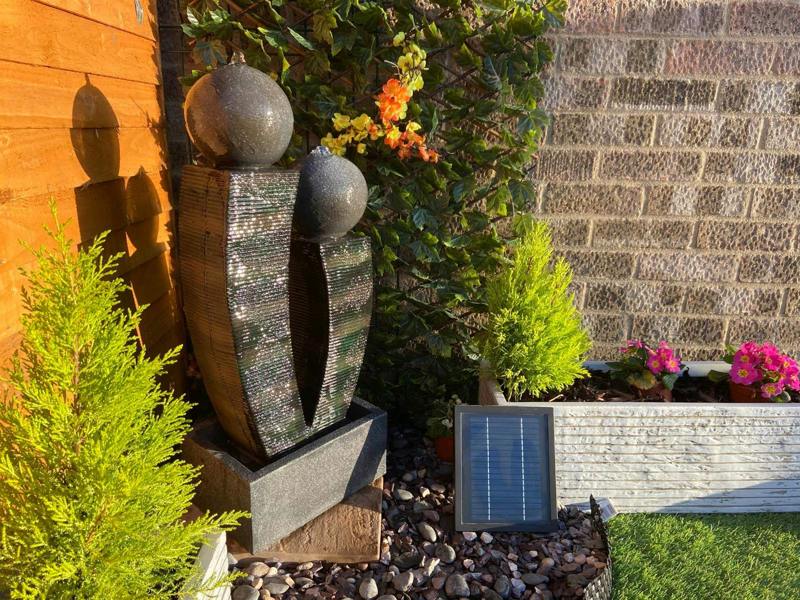 Tranquillity Water Features Compact Friendship Modern Solar Water Feature