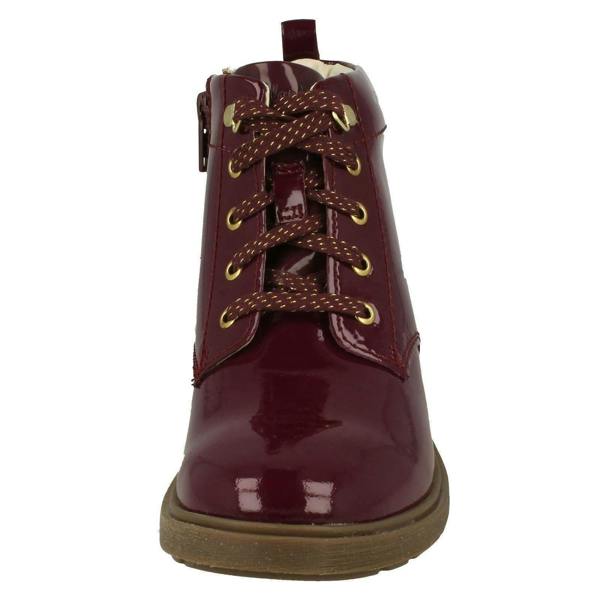 Clarks Girls Clarks Lace Up Detailed Ankle Boots Astrol Lace
