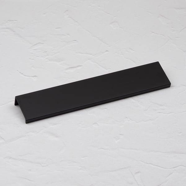 Handle & Home Matt Black Squared Edge Mount Lip Pull Handles