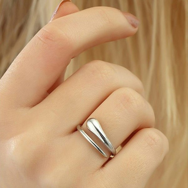 Signature Sterling Silver Stacking Snake Ring - Spero London