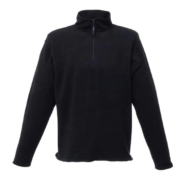 Regatta Mens Micro Zip Neck Fleece Top (170 GSM) - Black - 