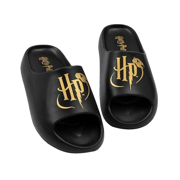 Harry Potter Womens/Ladies Moulded Footbed Sliders - Black