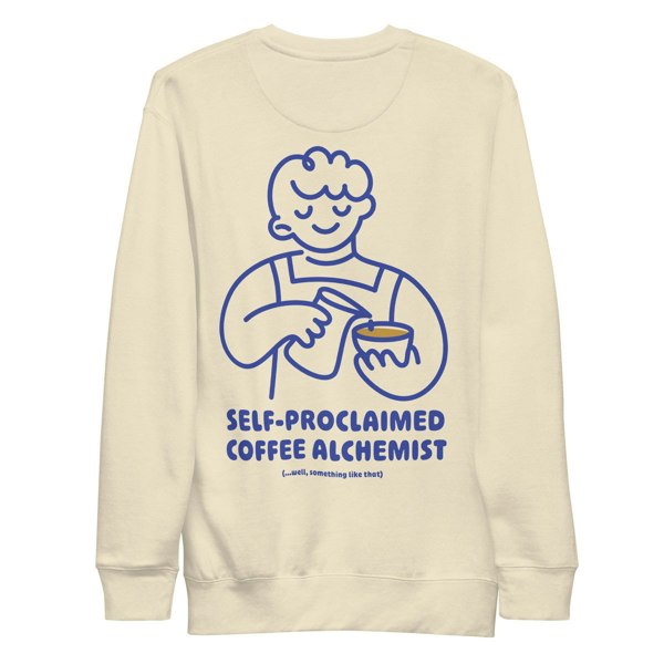 ANCHOR & CREW x GUSTATORY Coffee Alchemist Cotton Blend Embroidered Sweatshirt