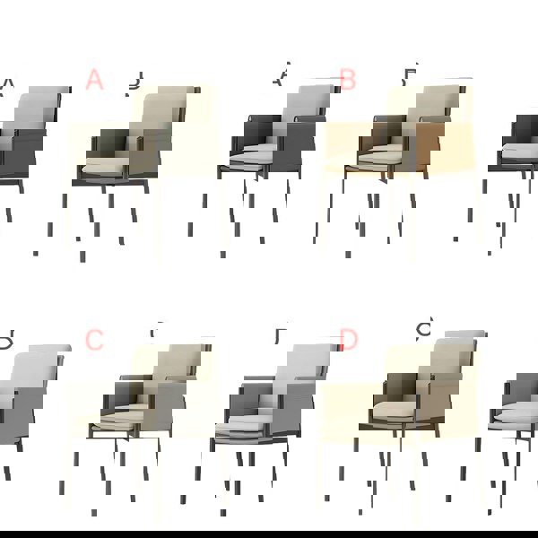 Rit Concept Decker Dining Chair With Armrests, Leather