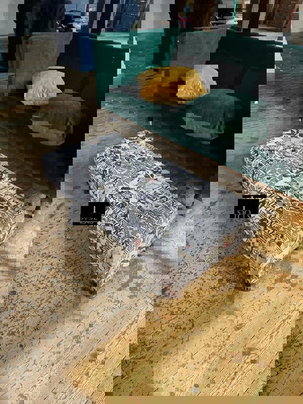 Marilyn Monroe printed fabric Footstool Bench - ISTOOLS