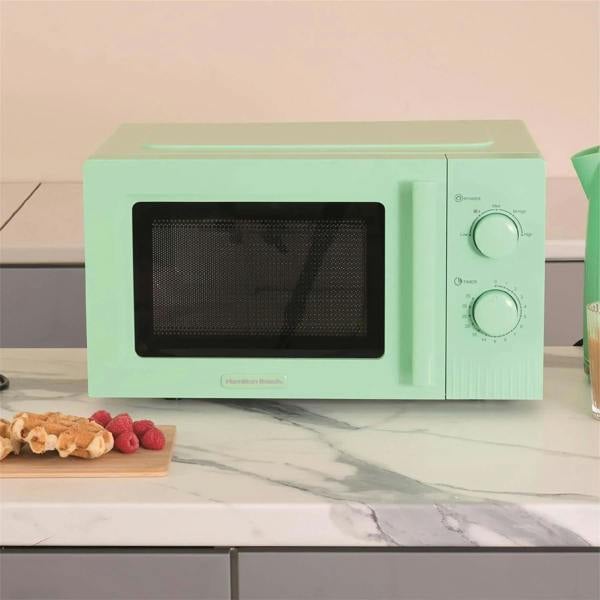 Hamilton Beach Miami Manual 800W Microwave - Mojito Mint - Hamilton Beach UK