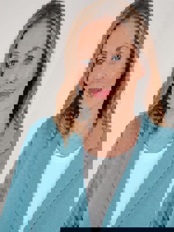 PennyPlain Front Button Jacket - Sea Green