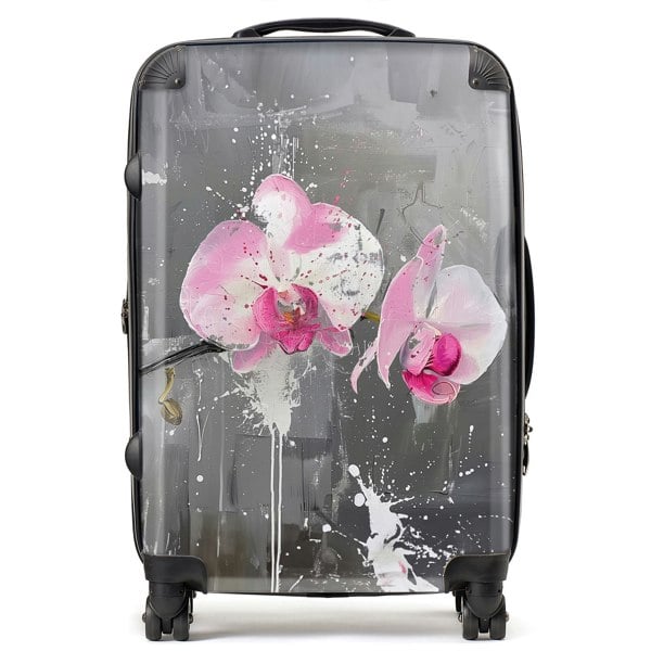 Warren Reed Pink Orchids Splashart Suitcase