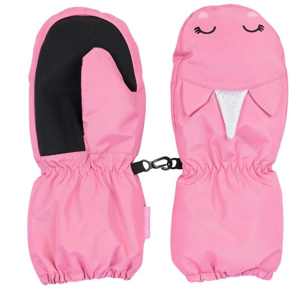 Trespass Girls Charm Ski Mittens - Pink - 