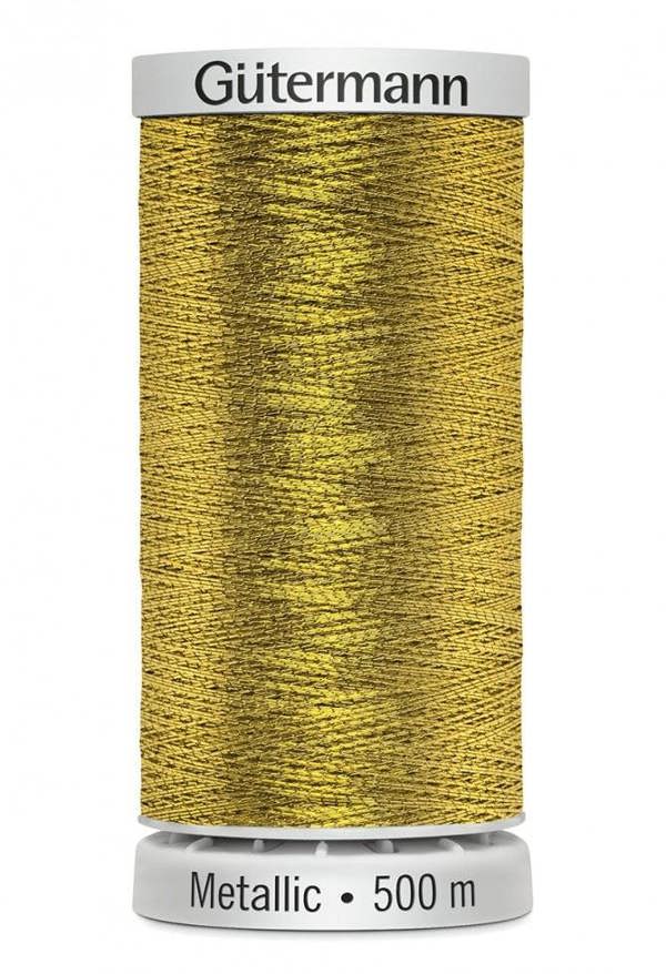 Gutermann Sulky Metallic Embroidery Thread 500m Polyamide, Polyester Thread Suitable For Embroidery
