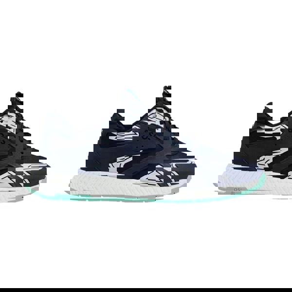 Boss Mens Titanium Leather Running Trainers - Blue - 