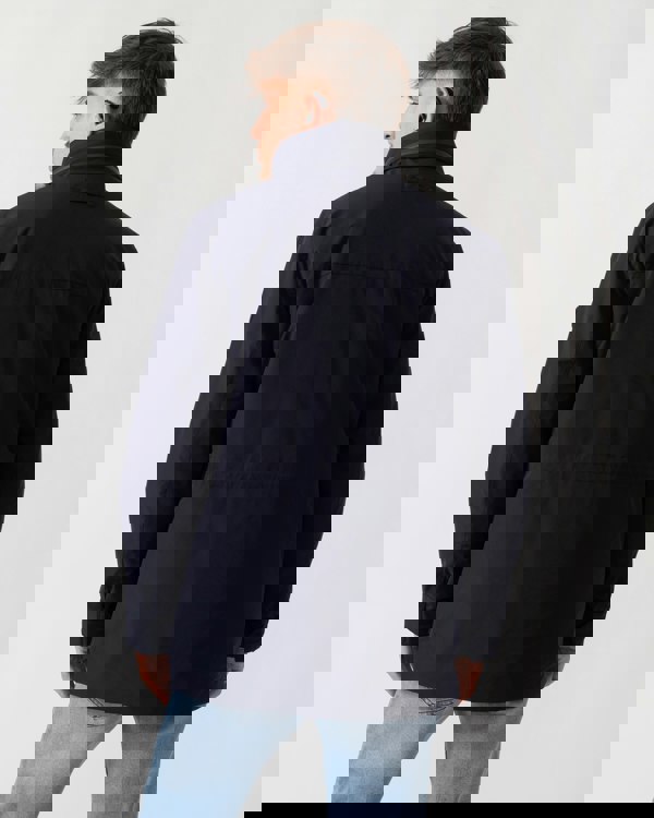 GANT Mens Double Mid Length Jacket - 433 Evening Blue