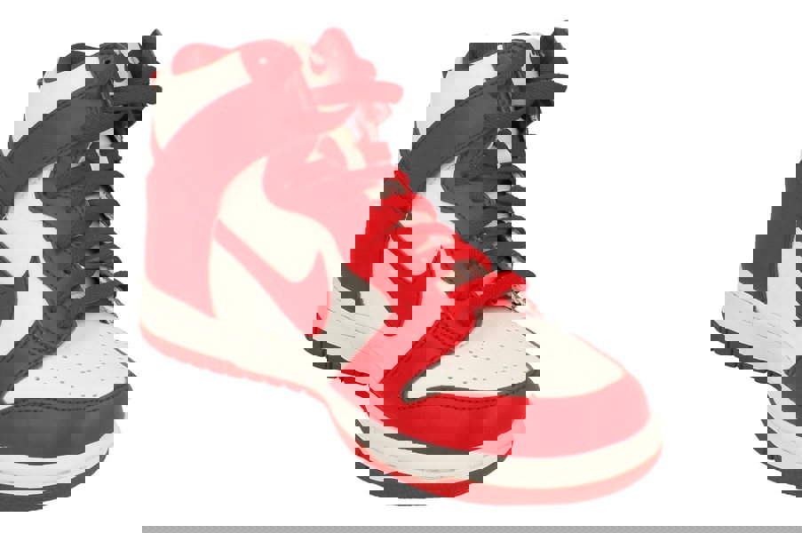 Nike Dunk High GS Trainers Db2179  106 - White University Red 106 - Photo 3
