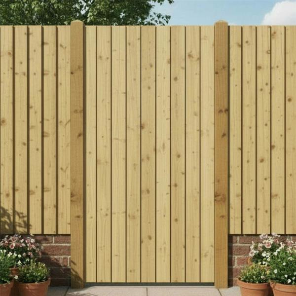 gate feather edge fully framed flat top [h.1800 x w.1200] 10
