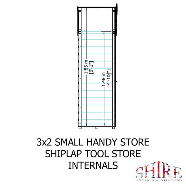Shire Handy Garden Store 3x2 12mm interlock Shiplap - Best Shed