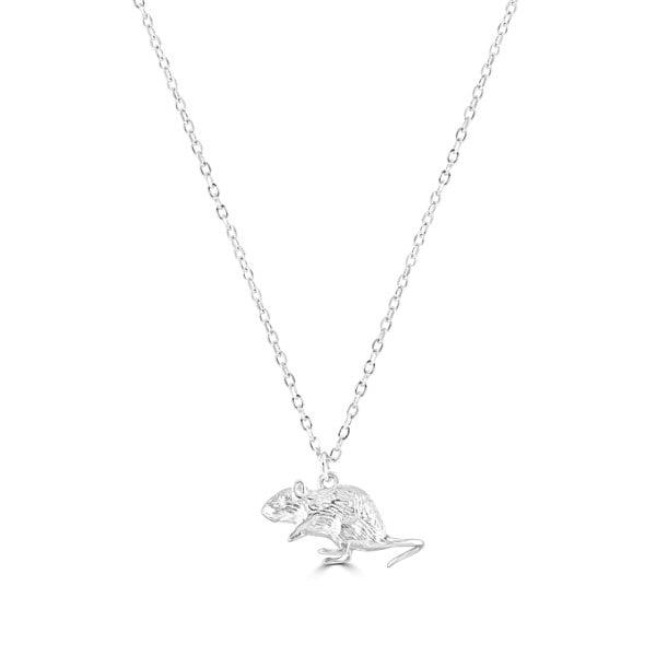 Gerbil Silver Necklace - Personalised - MYLEE London