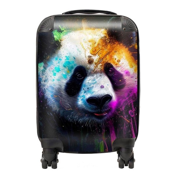 Warren Reed Panda Face Splashart Colourful Suitcase