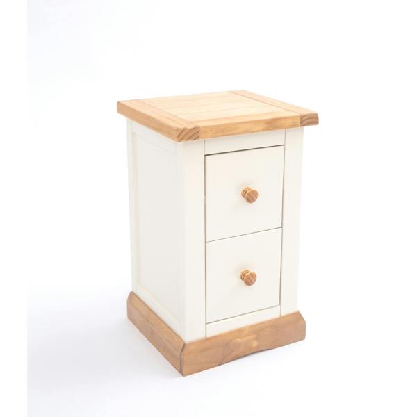 Cabinet Bits Trevi 2 Drawer Petite Bedside Table